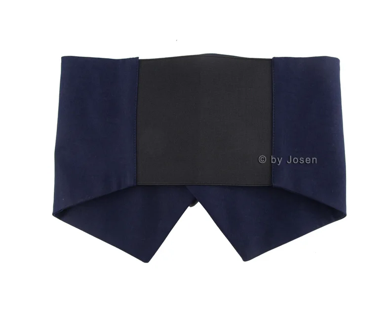 Корейский офисный женский клетчатый эластичный пояс, широкий тканевый корсет, Модный женский пояс с жемчужными пуговицами, синий и серый цвета
