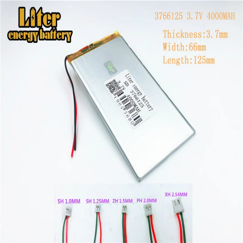 3566125 3766125 Tablet Pc Батарея 3,7 v 4000 mah V811v801 E708 Q1 навигационная MP3 MP4, MP5 карта динамики