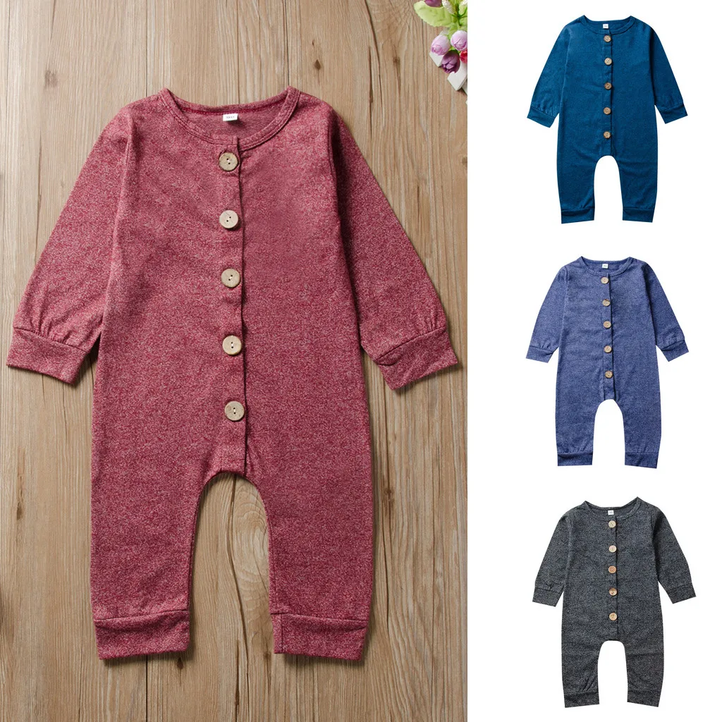 new born baby clothes baby boy romper winter clothes costume romper onesie disfraz bebe halloween new Long Sleeve Solid 0-24m Z4