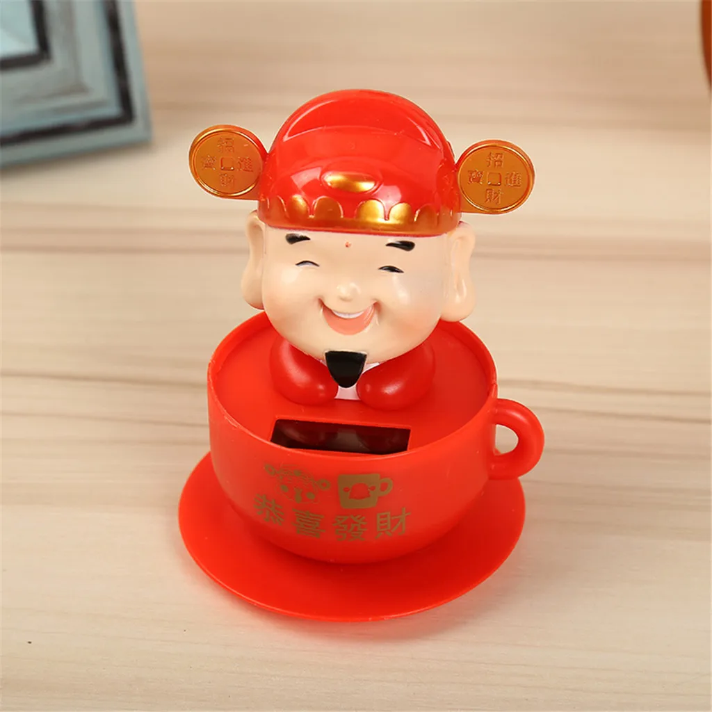 Милая Новая игрушка на солнечных батареях, танцующая животная мода, качающаяся машина на подоконнике, танцующая игрушка, украшение автомобиля, подарок# PY10