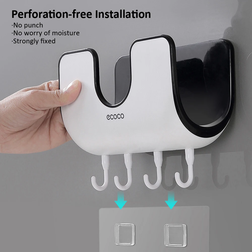 ECOCO Wall-Mounted Kitchen Storage Rack Floating Punch-Free Houseware Pot Lid Pan Cover Organizer Rack Holder Stand Rest Shelf