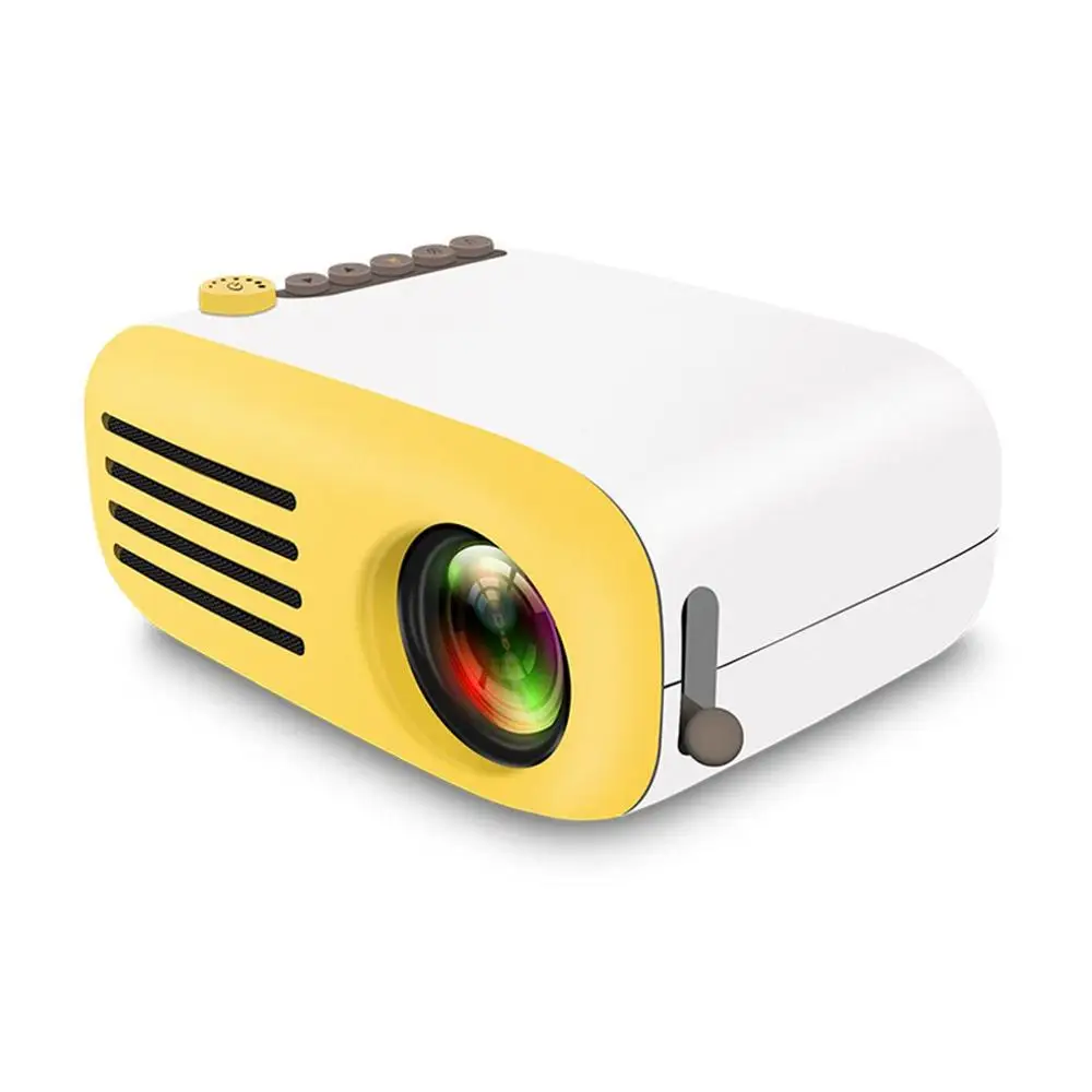 Yg200 Домашний Мини проектор передвижной ручной Hd 1080P светодиодный проектор домашний медиа плеер желтый