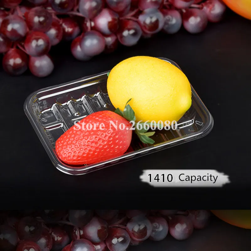 Одноразовый прозрачный пластиковый поднос для пищевых продуктов фруктов мяса