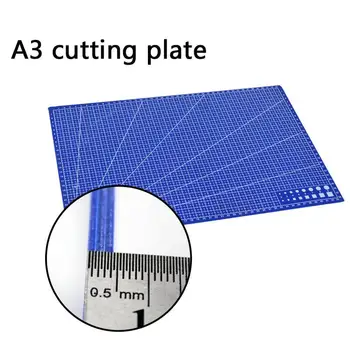 New 1Pc A3 Cutting Plate Pvc Rectangle Grid Lines Cutting Mat Plastic Diy Tools 45cm * 30cm School Office Supplies For Kids Gift 1