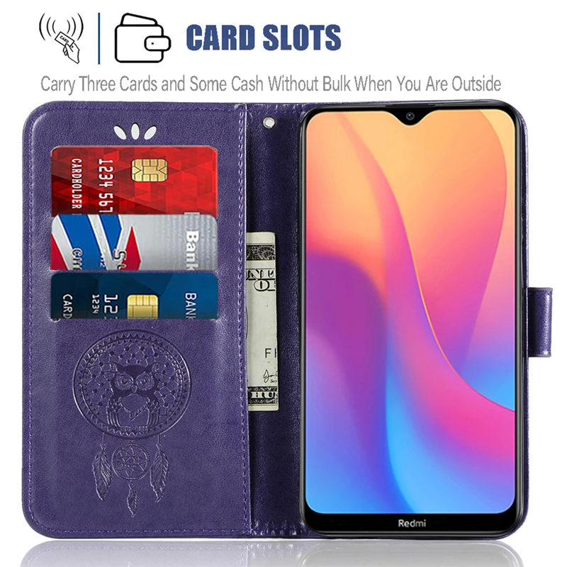 Чехол для Xiaomi Redmi 8A, Модный стильный противоударный чехол для телефона, чехол-книжка для Redmi 8A, кожаный чехол-книжка для Xiaomi Redmi 8A