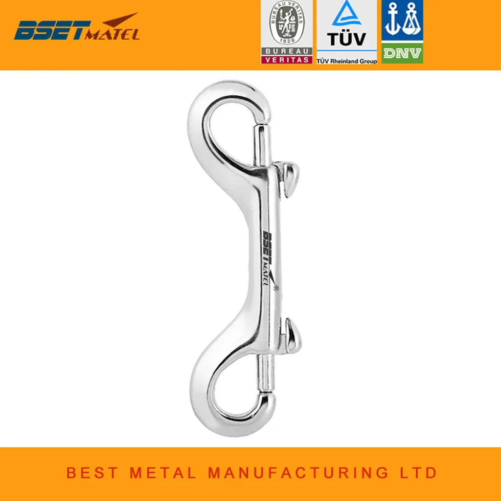 

Stainless Steel 316 Scuba Diving Clips Double Ended Bolt Snap Hook BCD Chioce Snap Bolt kit Quick Draw Pet Chains Trigger Boat