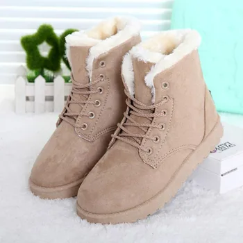 

Keep Warm Winter Snow Boots Women Shoes 2019 Heels Women Ankle Boots Womens Shoes Fur Plush Insole Shoes Woman