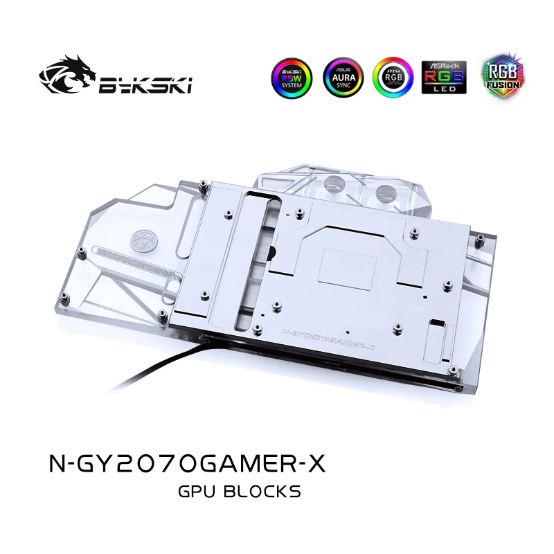 Водяной блок Bykski для Galaxy Geforce RTX 2070 GAMER/2070 Gainward RGB/RBW Light N GY2070GAMER