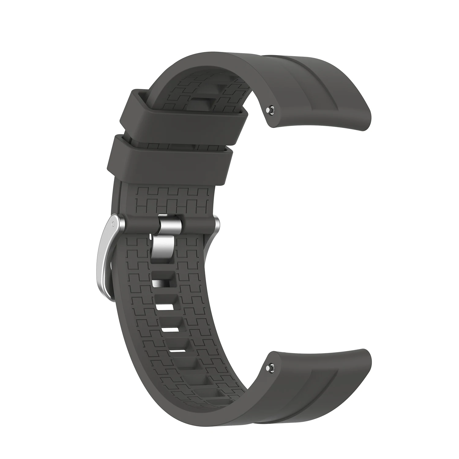 Новинка для Huami Amazfit GTR 47 мм ремешок для часов стальной пряжкой силиконовый ремешок 22 мм ширина Смарт часы браслет Аксессуары для samsung - Цвет: 08 Dark gray