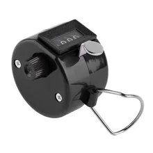 4 dígitos portátil conveniente plástico + metal mão contador manual de contagem número clicker palma golfe