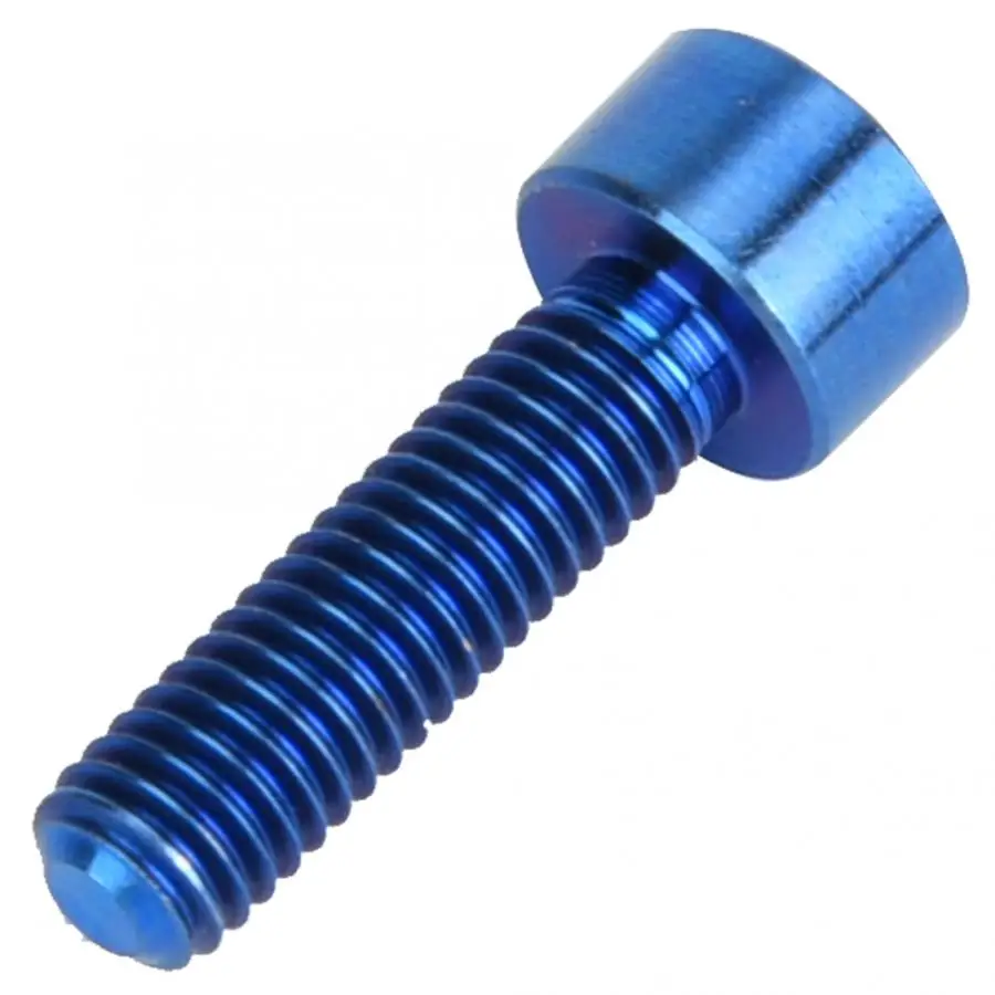 3 шт. винт велосипедный болт M5x18mm сверхлегкий титановый сплав горный шоссейный велосипед винт болт велосипед стержень шестигранный круглый Винт велосипедные части