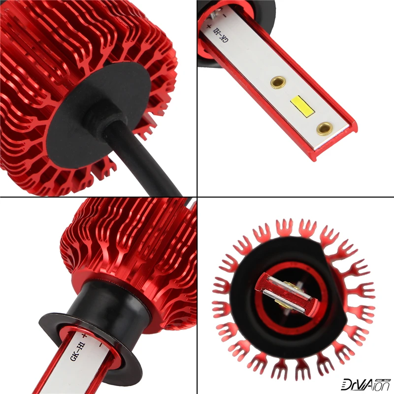 2 шт. H7 Led H4 Led H7 Led H4 H7 светодиодные лампы H11 Автомобильные Led CSP Led H7 головной светильник лампы Hi-Lo луч противотуманный светильник авто фары