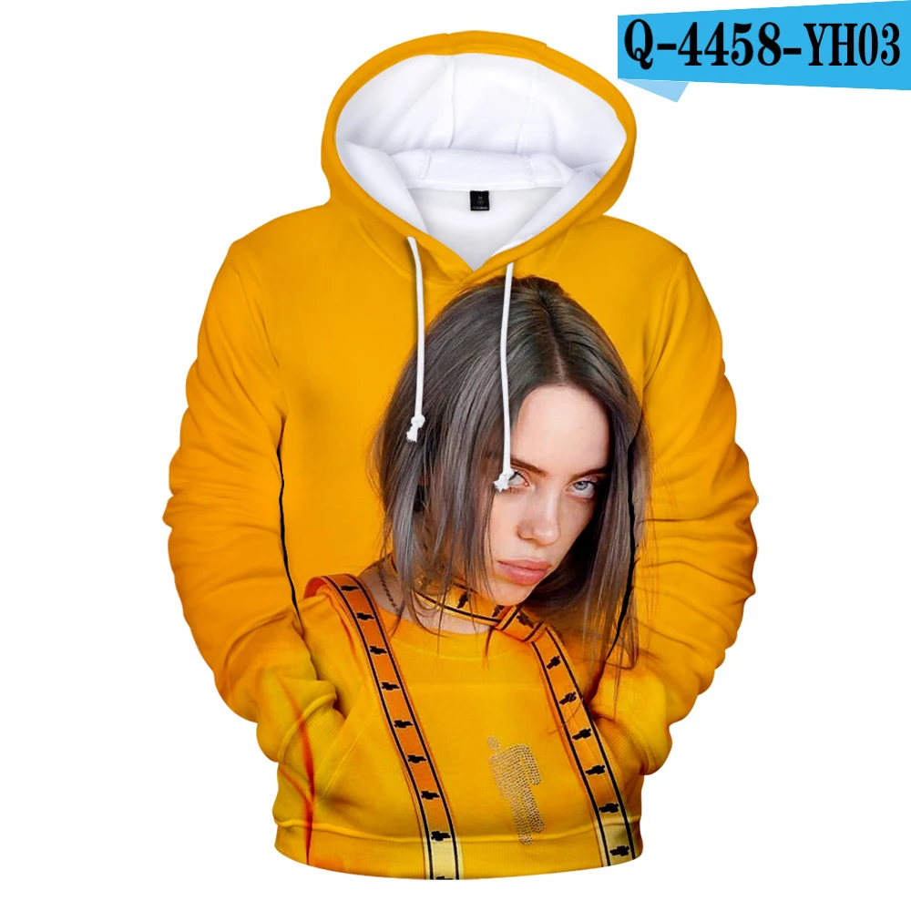 3D Лидер продаж, Billie Eilish, модные популярные худи Billie Eilish, новинка, 3D толстовки для детей, мужчин, wo, мужчин, 3D, для мальчиков и девочек, 3D пуловер с капюшоном, толстовки - Цвет: 3D