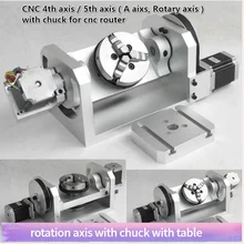 CNC 4th axis 5th axis роторная ось с зажимом для фрезерного станка с ЧПУ