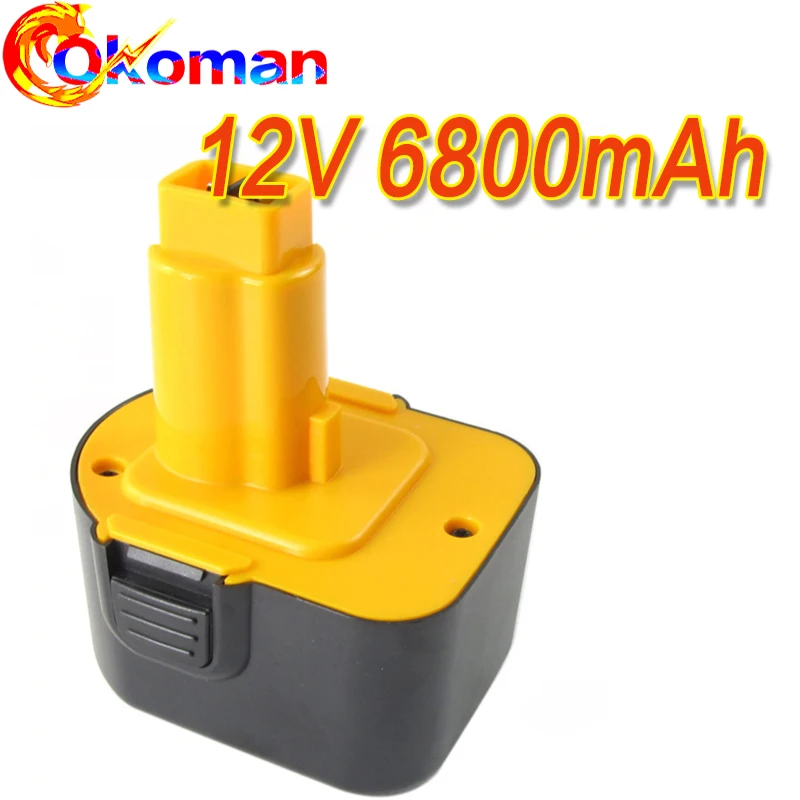 12V 6800mAh батарея инструмента для Dewalt DE9074 DC9071 DE9037 DE9071 DE9075 DW9071 DW9072 DW9074 DC727 DC756 DC980 DC981