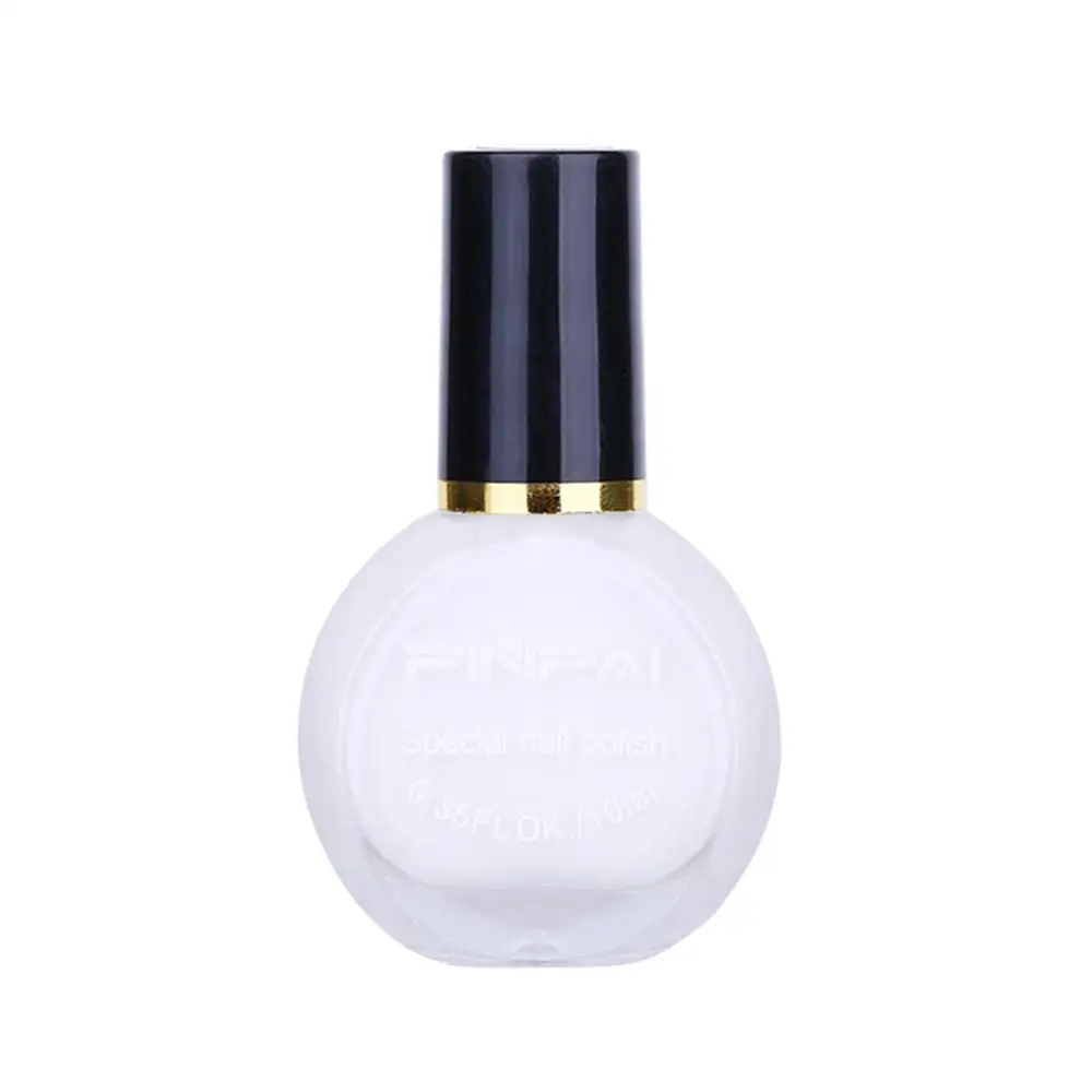 26 цветной штамп шаблон стэмпинг для ногтей быстрая сушка лака для ногтей 10 мл Защита окружающей среды прочный неpeelable - Цвет: White