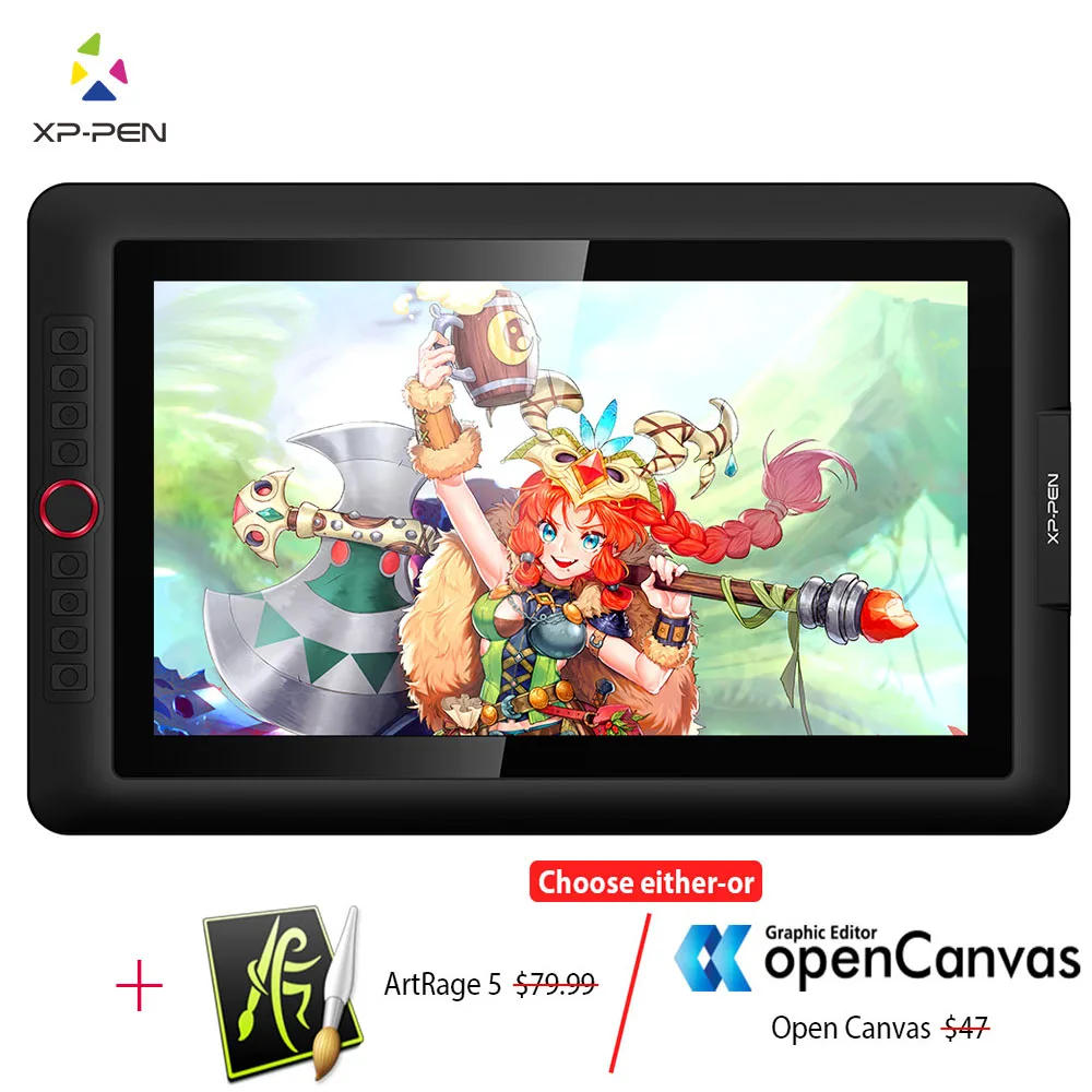 XP-Pen Artist15.6 Pro dibujo tableta monitor gráfico tableta Digital Tabla de dibujo de animación con 60 grados de función de inclinación arte - 1