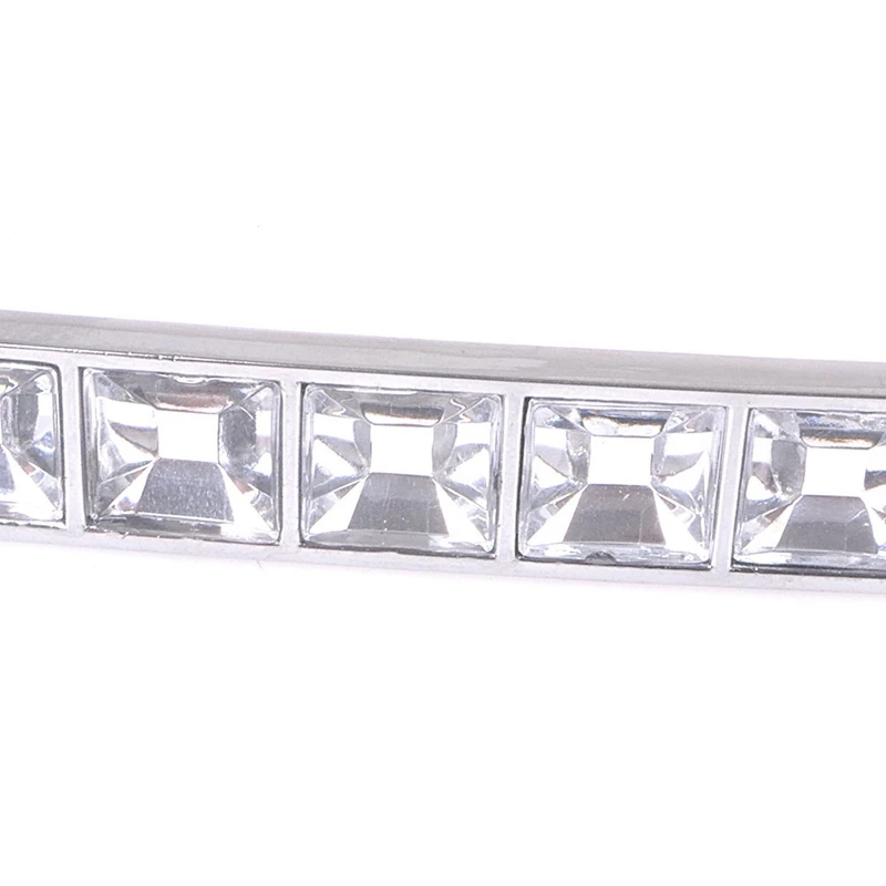 Pack Of 8 Europe Style Square Clear Crystal Rhinestone Furniture Door Wardrobe Cupboard Cabinet Drawer Pull Handle Knobs 128Mm furniture door handle
