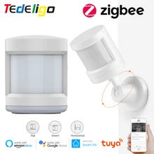 Zigbee Tuya Smart Life PIR Human Motion Sensor Detector Wireless Remote Control Compatible With Gateway Google Home Alexa Echo