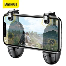 Baseus Pubg denetleyici mobil tetik iPhone XR L1 R1 Shooter denetleyici yangın düğmesi Gameped Joystick Android telefon için