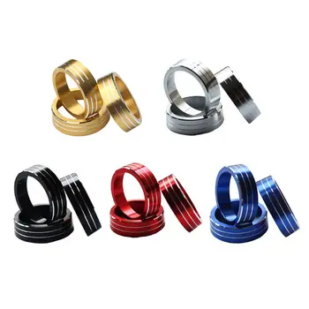 

3pcs Car Air Conditioning Switch Knob Ring Cover for New Magotan for B8 Decor X6HF