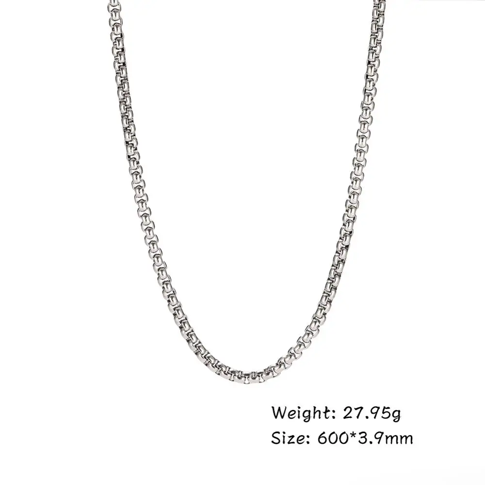 600mm 3.9mm My shape Box Chain 316L нержавеющая сталь застежка Лобстер удлинитель подходит для ожерелья и браслетов ювелирные изделия 2 2,5 3 3,4 3,9 мм на выбор - Окраска металла: 600mm 3.9mm