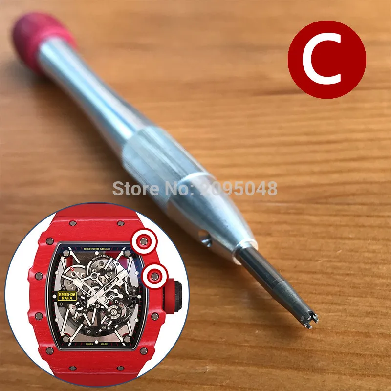 C Стальной Набор отверток для Audemars Piguet, Bvlgari, Bulova, Oris, IWC, часы с рихардом Милле - Цвет: C