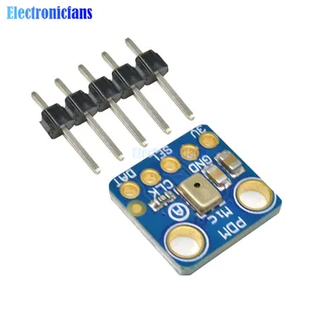 

Digital MP34DT01 Microphone Module Simple Pulse Density Modulation Output PDM Digital MEMS Microphone Module