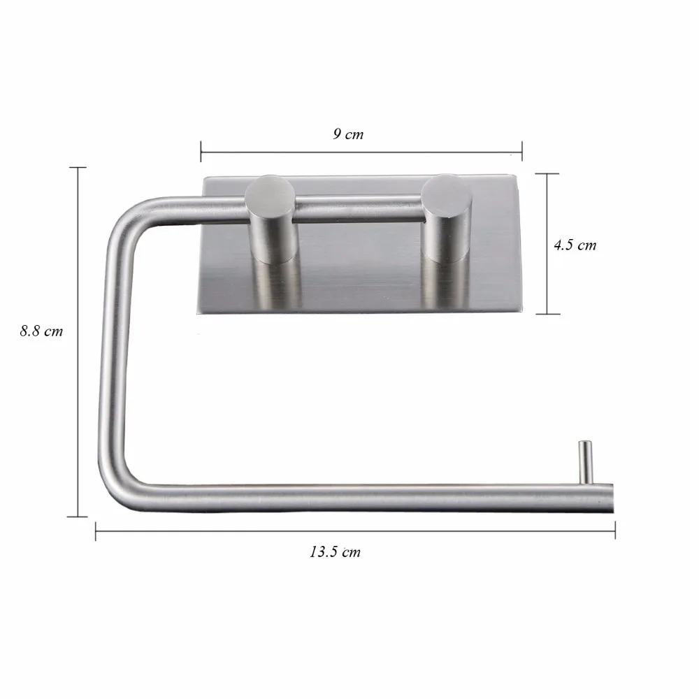 SUS304 нержавеющая сталь самоклеющиеся тканевые стойки рулон туалетной бумаги держатель вешалки