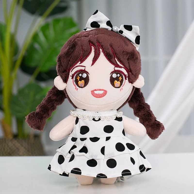 Doll Clothes for 20cm Idol Dolls Baby Doll Lovely Outfit Skirt Stuffed Toy for Korea Star Kpop EXO Dolls Accessories 14