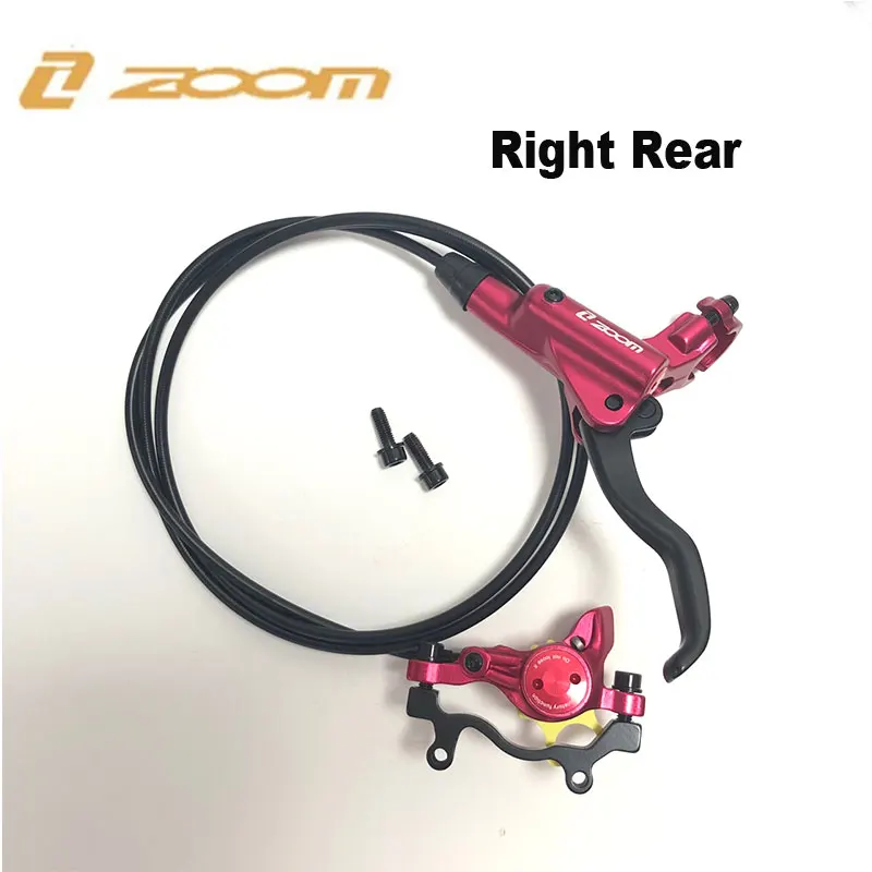 ZOOM HB-875 тормоз велосипедный велосипед Mtb Гидравлический дисковый тормоз горный велосипед тормоз лучше, чем M395 M447 левый передний правый задний - Цвет: Red rear only