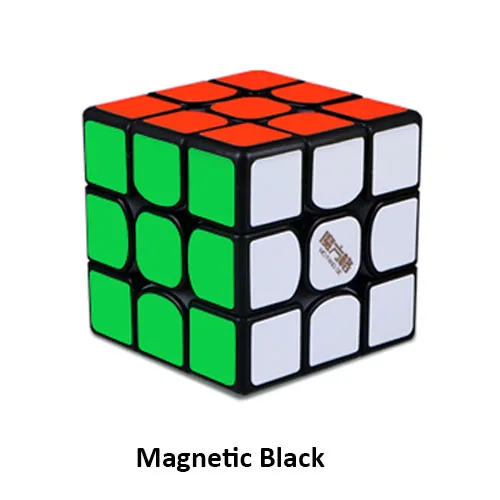 QiYi MoFangGe Thunderclap V3 M 3x3 Магнитный магический куб головоломка куб профессиональные магниты скорость Cubo Magico Thunderclap 3x3 - Цвет: Magnetic black