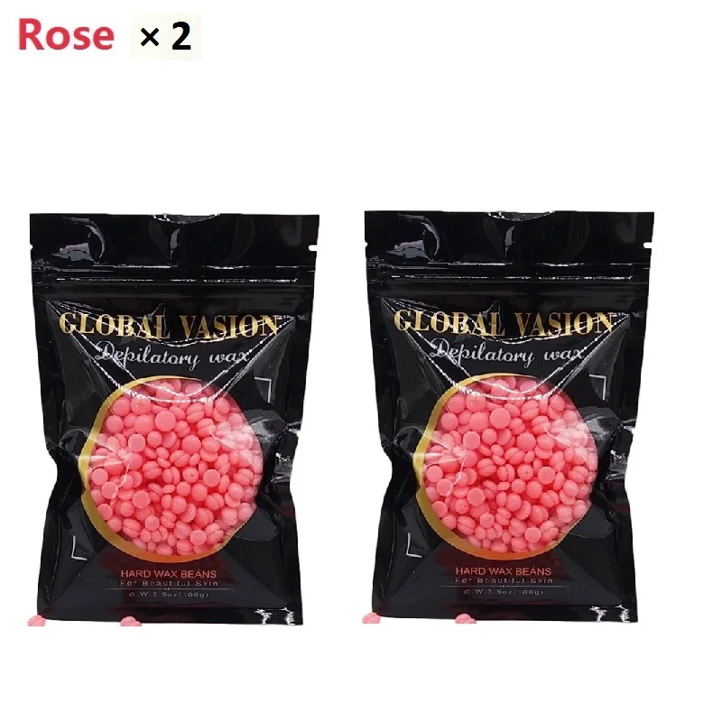 2 Rose 2X100 г парафин для депиляции бразильские гранулы горячая пленка восковая бусина для удаления волос 7 запах - Цвет: 2 Rose