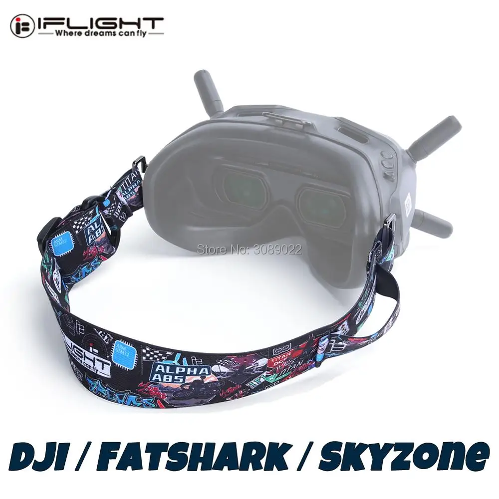 

Регулируемый ремешок для очков iFlight FPV, повязка на голову, держатель для очков Fatshark Skyzone/DJI FPV Goggles