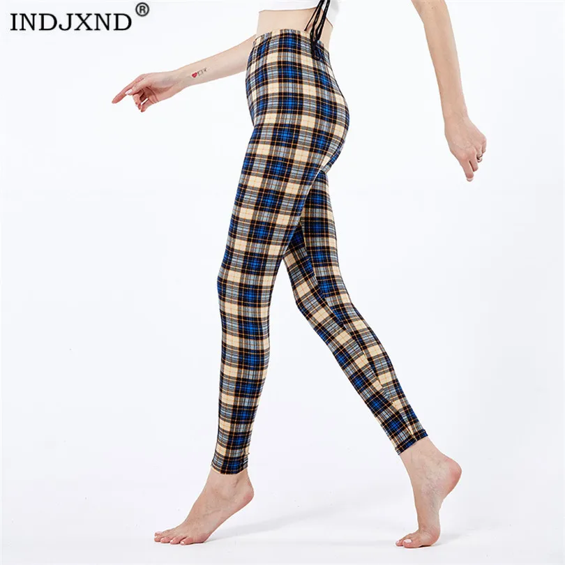 

INDJXND Winter Leggings Knitting Plus Velvet Casual Legging New High Elastic Thicken Double Layer Warm Skinny Women Black Pants