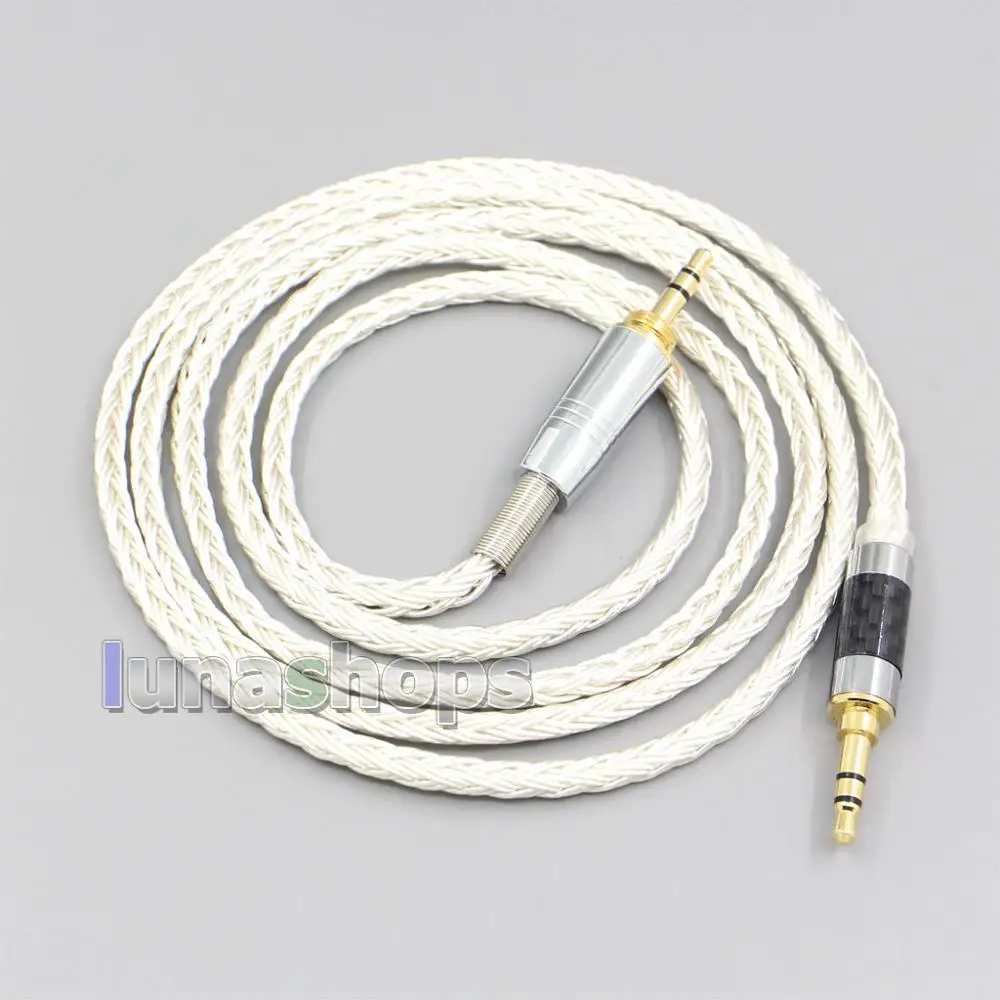 LN007212 16 Core OCC Silver Plated Headphone Earphone Cable For Audio Technica ATH pro500mk2 PRO700MK2 PRO5V M50 M50RD