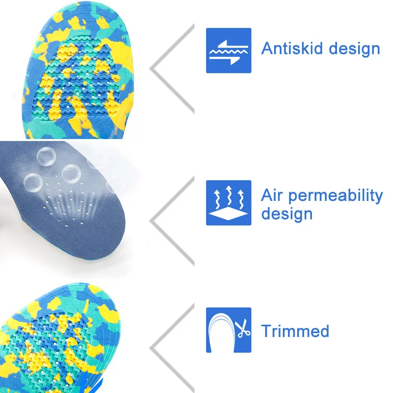 1 пара Дети плоские свода стопы Поддержка стельки Orthotic ортопедические для обуви