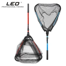 Stainless Steel Triangular Folding Fishing Net Foldable Dip Net Fishing Hand Net Pocket Fishing Gear Accessories