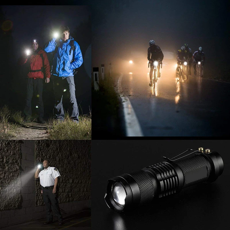 Discount Bicycle Light Q5 Led Cycling Front Light 7W 3000LM 3 ModeBike Lights Lamp Torch Waterproof Zoom Bike Flashlight, Use 14500 #3 5