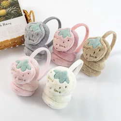 New Arrival Winter Children's Plush Earmuffs Cute Cartoon Fruits Cactus Carrots Pineapple Warm Earmuffs Cold-proof Ear Warmers