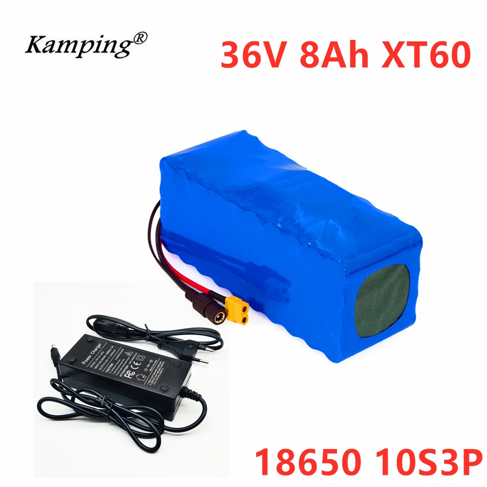 Carregador de Bateria Li-lon + 36 Aleaivy 18650 Bateria Recarregável Motos Modificadas Veículo Elétrico 2a Carregador 36 v 10ah 10s3p - Image 6