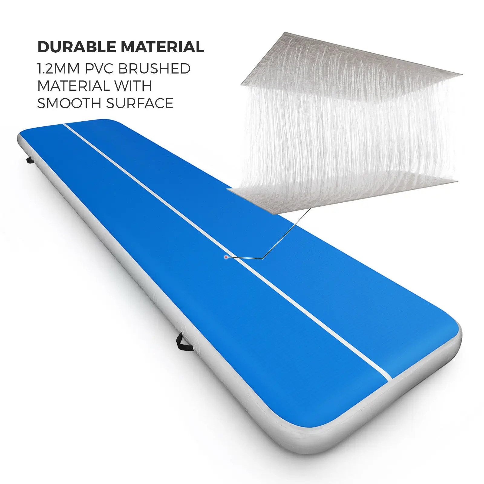 2x10M Air Track Home Floor Gymnastics Tumbling Mat Inflatable GYM Goods