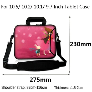 

Newest 10.2" Tablet Case Vogue Women Briefcase Prints Handbag 10.1" 9.7" 10.5" 10 Laptop Sleeve Bags For iPad 2 3 4/ iPad Air 3