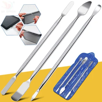 

3pcs Metal Crowbar Open Repair Scraper Metal Solder Knife Pry Tin Scraping Mixing Knife Mobile Phone Repair Tools Hand Tool Set
