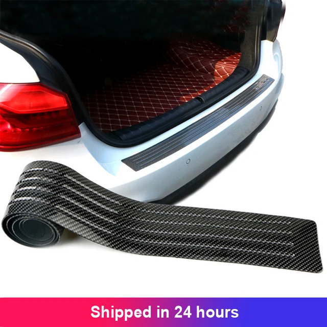 Rear Bumper Protector Guard, Universal Black Scratch-Resistant Trunk Door  Entry Guards Trunk Rubber Protection Strip 