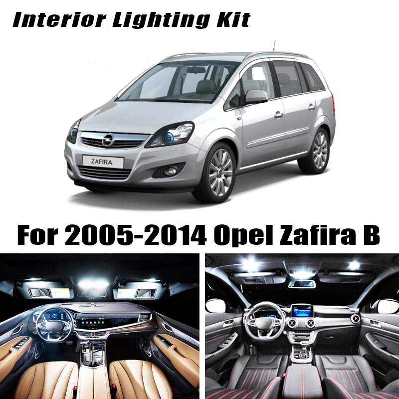 11pcs Interior Light Car Led Bulbs For Opel Zafira B 2005-2014,canbus White  Led Glove Box Trunk Reading Dome Light - Signal Lamp - AliExpress