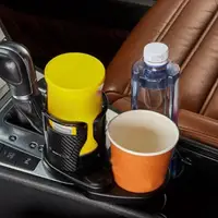 2 In 1 Vehicle mounted Slip proof Cup Holder 360 Degree Rotating Water Car Cup Holder