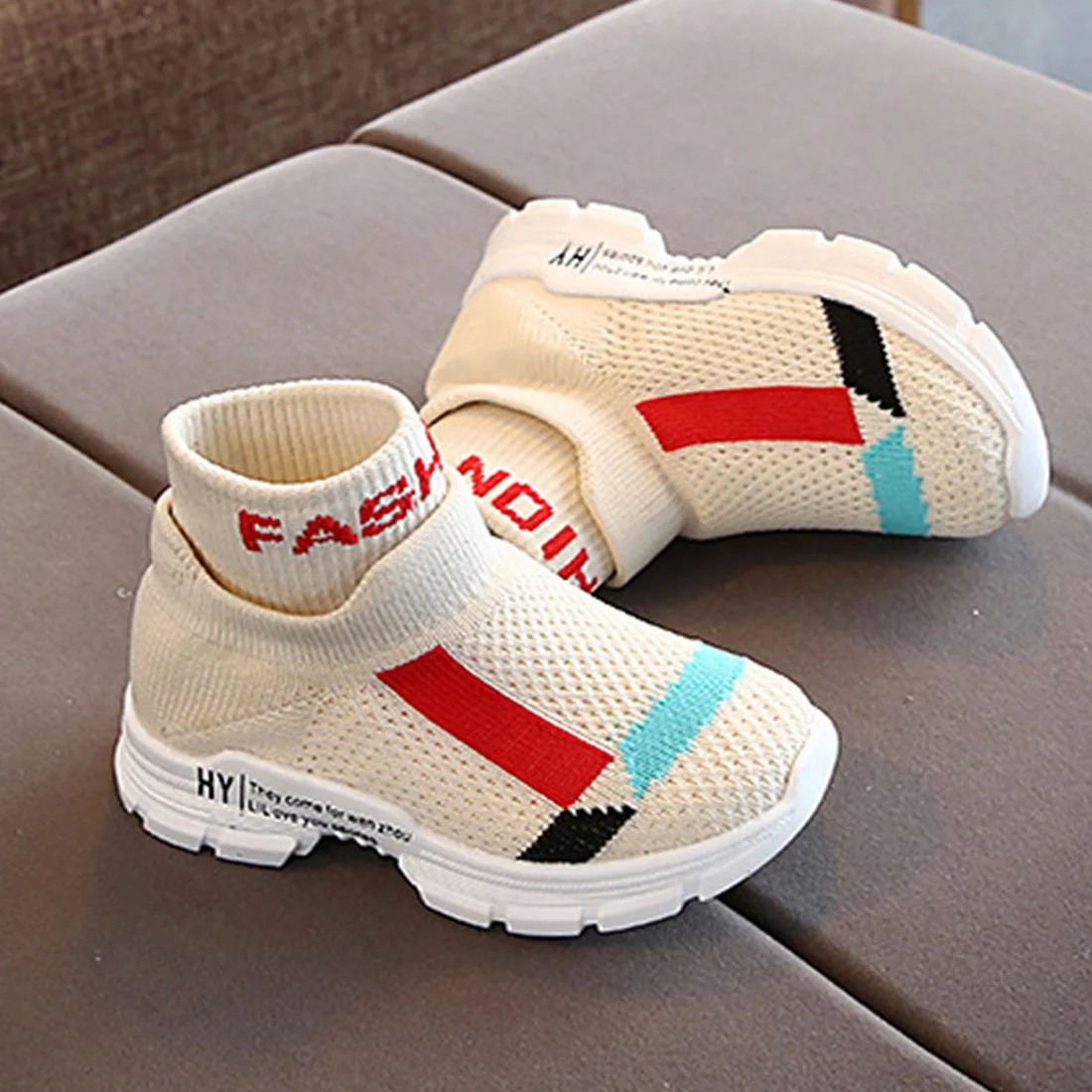 Baby Shoes Toddler Sneakers Breathable Soft Soled Casual Shoes Stretch Mesh Sport Run Sneakers Shoes