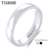 Tigrade-Anillo de cerámica blanca de 2mm y 4mm y 6mm para hombre y mujer, sortijas de compromiso para boda, joyería de diseño especial clásico ► Foto 1/6