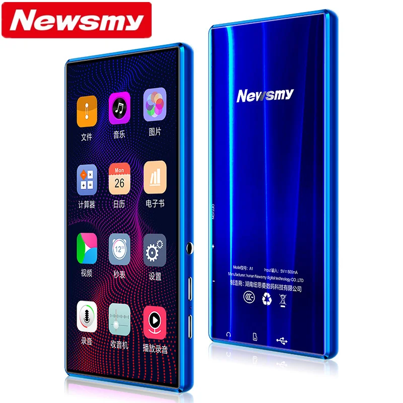 Comprar Newsmy A1 MP3 MP4 MP5 pantalla táctil completa de 5,0 pulgadas 8GB de memoria APE FLAC WAV lector de libros electrónicos reproductor de música de vídeo sin pérdidas